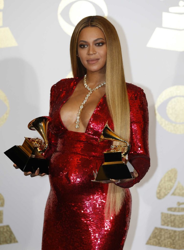 Beyonce at the 59th Grammy Awards in Los Angeles-5