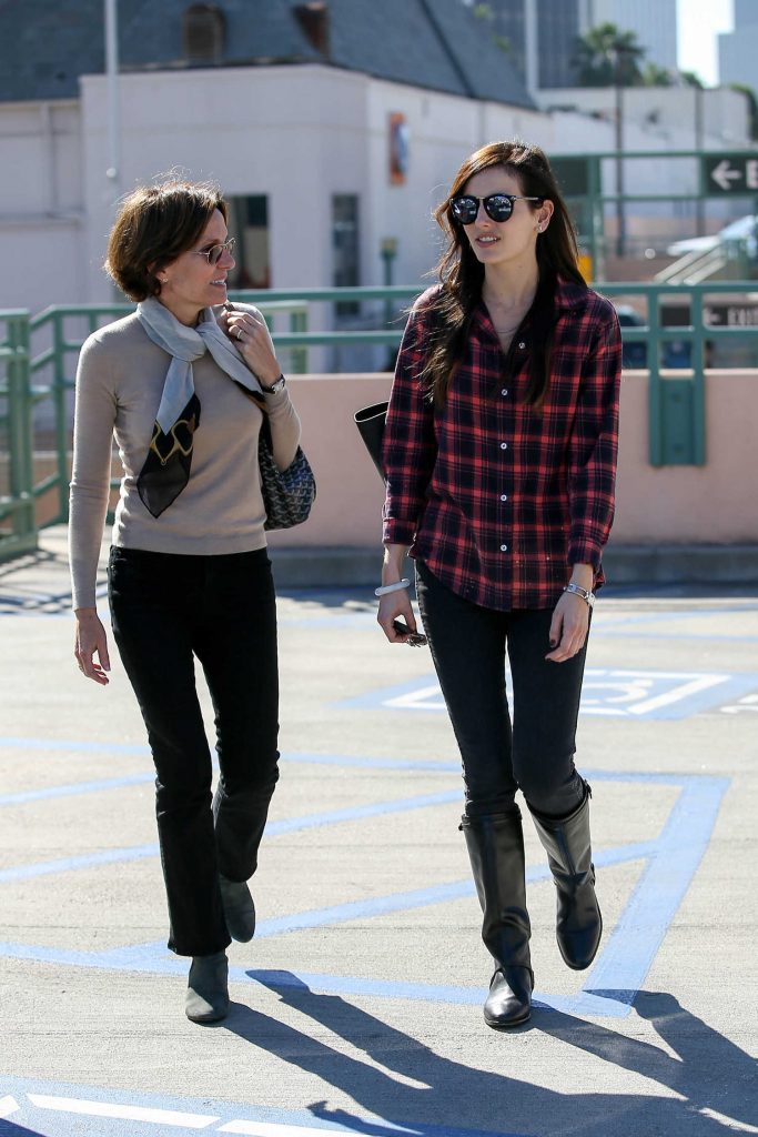 Camilla Belle Was Siin in a Plaid Shirt in Beverly Hills-3