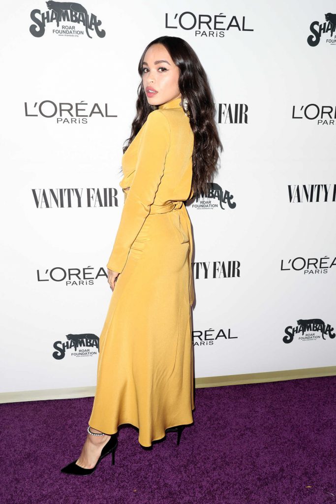 Cleopatra Coleman at the Vanity Fair and L'Oreal Paris Toast to Young Hollywood at Delilah in West Hollywood-2