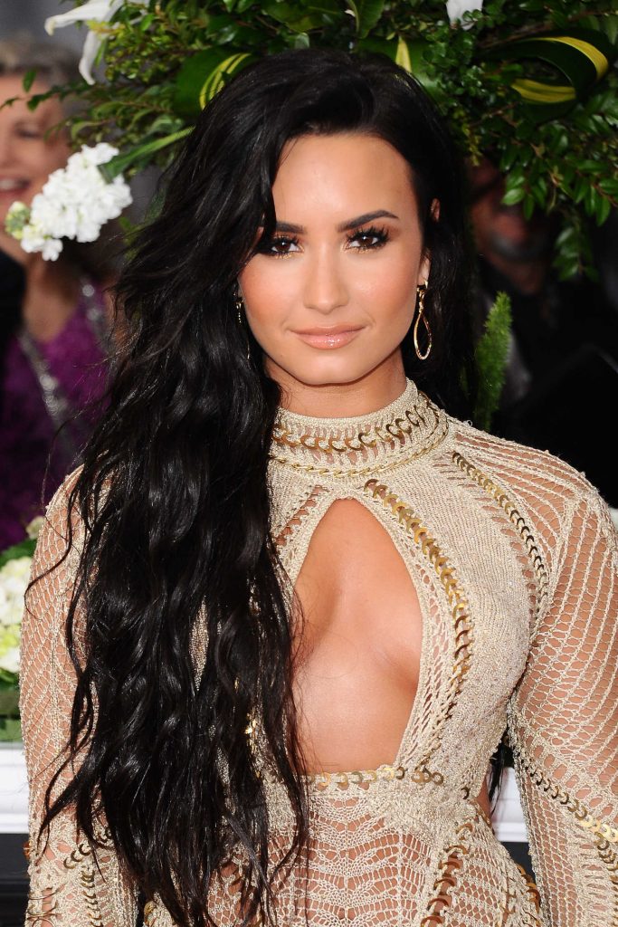 Demi Lovato at the 59th Grammy Awards in Los Angeles-5