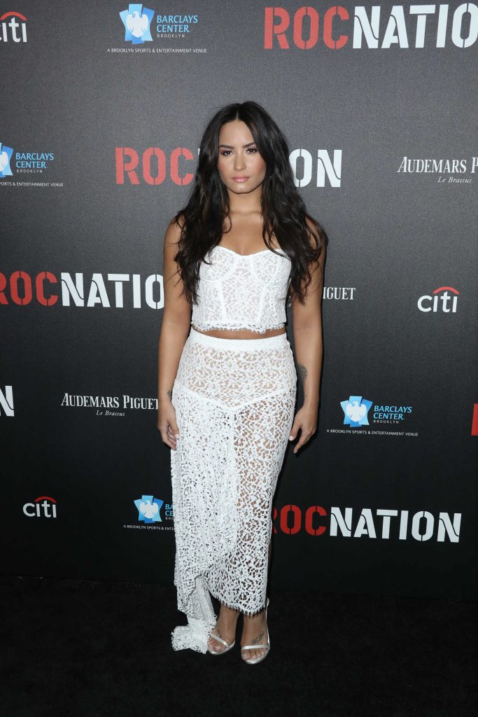 Demi Lovato at the Roc Nation Pre-Grammy Brunch in Los Angeles-1