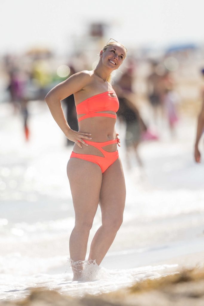 Sabine Lisicki in Bikini at the Beach in Miami-2