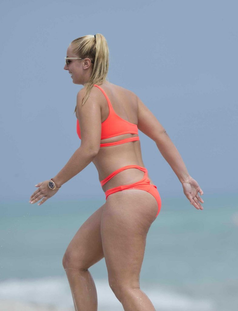 Sabine Lisicki in Bikini at the Beach in Miami-5