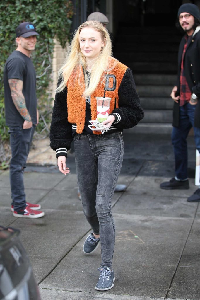 Sophie Turner Stops by Alfred's in West Hollywood-1