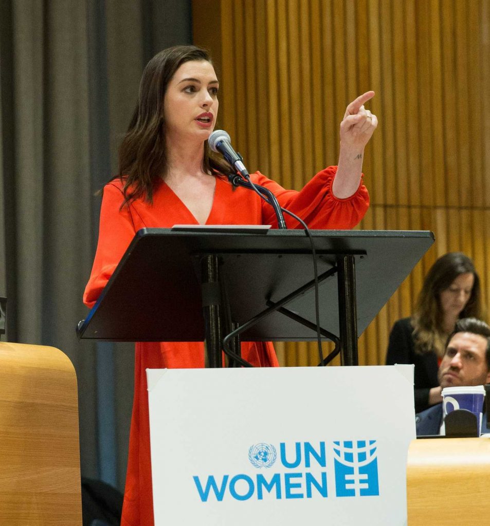 Anne Hathaway at International Women's Day at United Nations in New York-1