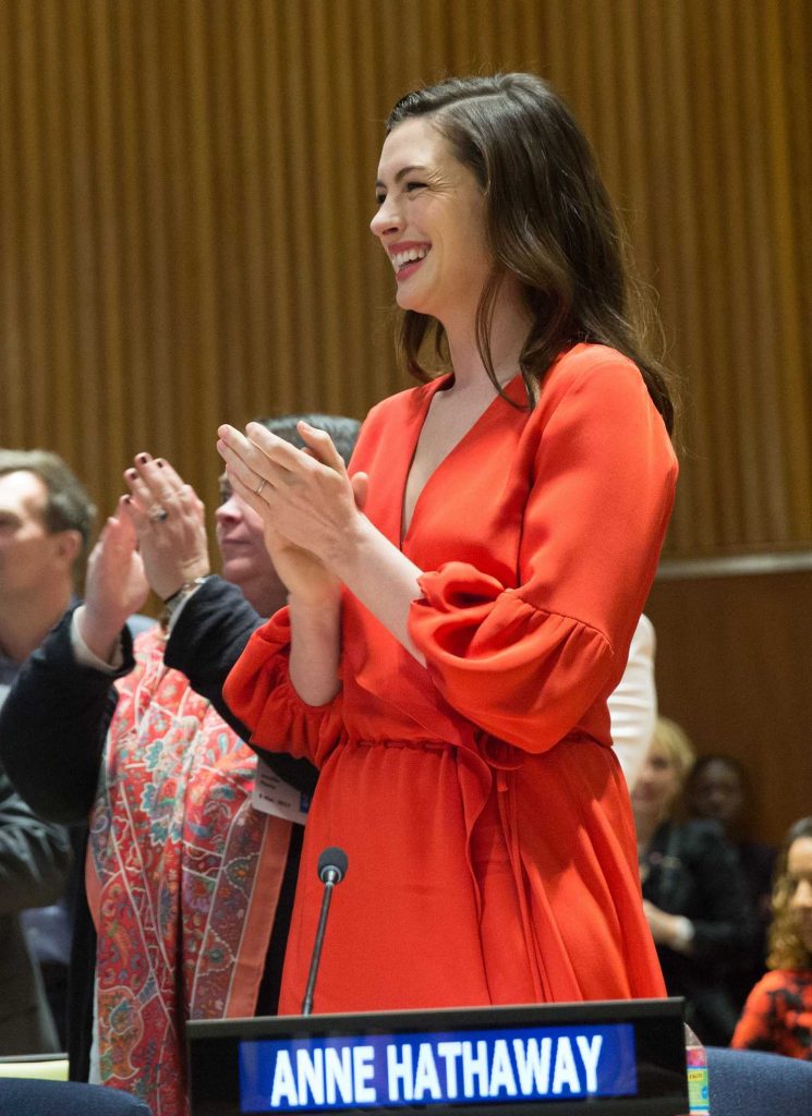 Anne Hathaway at International Women's Day at United Nations in New York-2