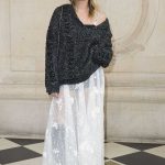 Camille Rowe at the Christian Dior Show During the Paris Fashion Week