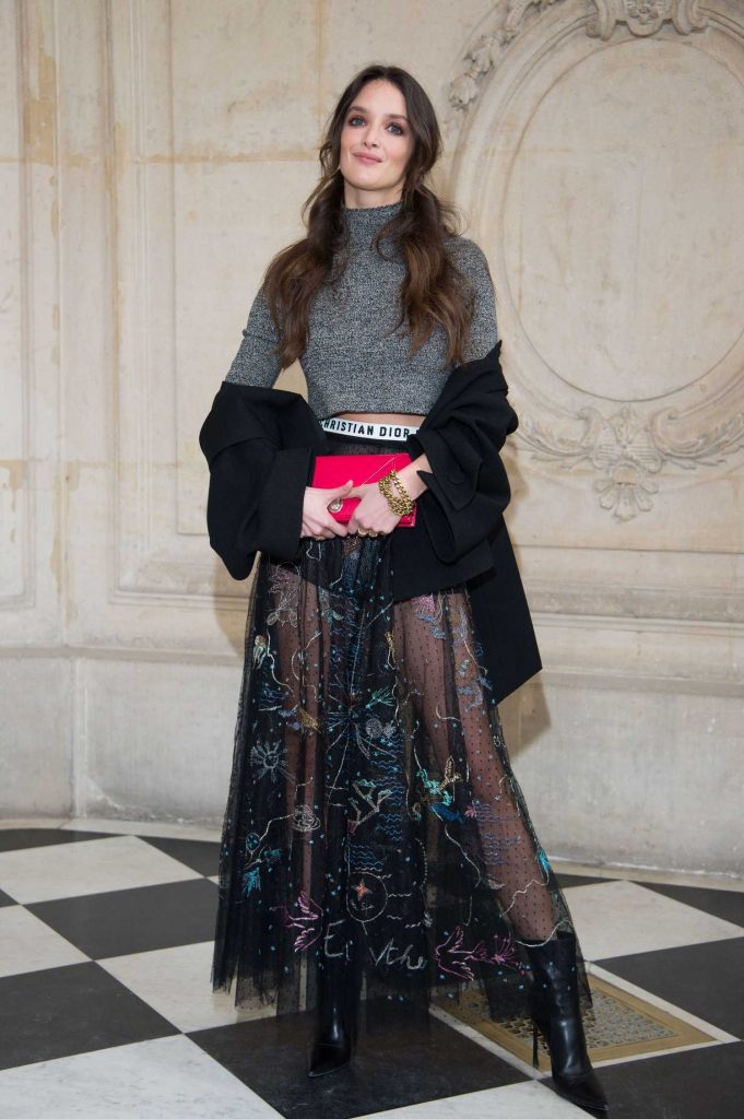 Charlotte Le Bon at the Christian Dior Show During the Paris Fashion Week-2