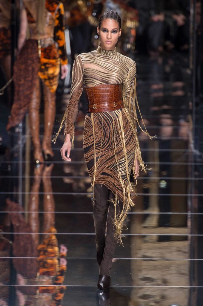 Cindy Bruna at the Balmain Show During the Paris Fashion Week-3
