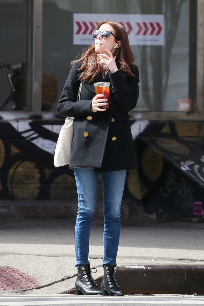 Emma Roberts Has a Smoke While Out in New York-4