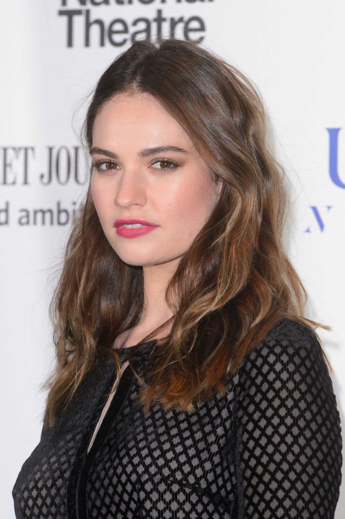Lily James at the National Theatre Gala in London-5