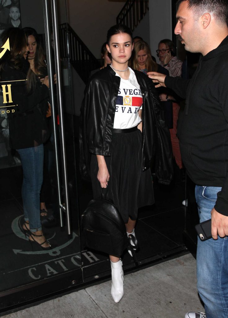 Maia Mitchell Leaves Catch Restaurant in West Hollywood-1