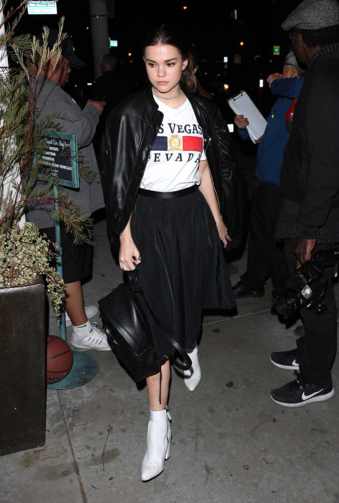 Maia Mitchell Leaves Catch Restaurant in West Hollywood-2