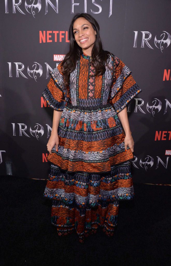 Rosario Dawson at Iron Fist TV Series Premiere in New York-1