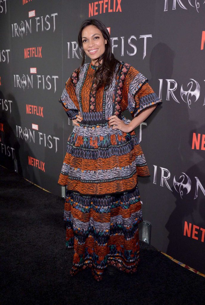 Rosario Dawson at Iron Fist TV Series Premiere in New York-2