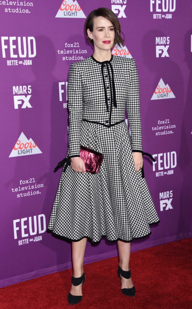 Sarah Paulson at the Feud: Bette and Joan TV Series Premiere in Los Angeles-2