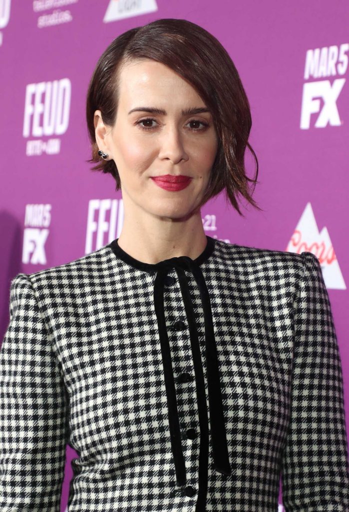 Sarah Paulson at the Feud: Bette and Joan TV Series Premiere in Los Angeles-5