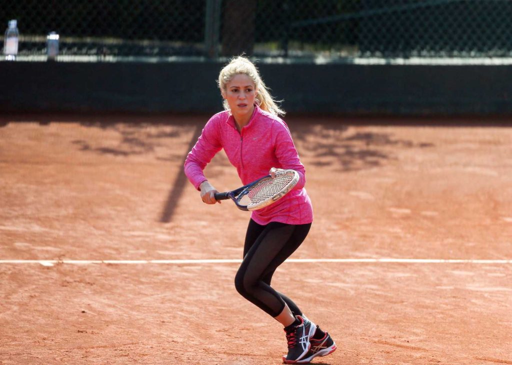 Shakira at the Morning Training at a Luxury Tennis Club in Barcelona-4