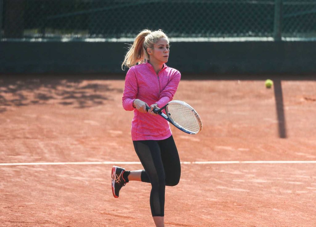 Shakira at the Morning Training at a Luxury Tennis Club in Barcelona-5