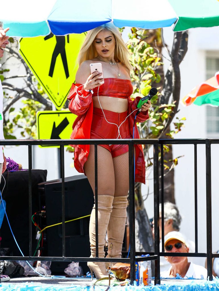 Bebe Rexha at the Gay Pride Parade in Miami-1