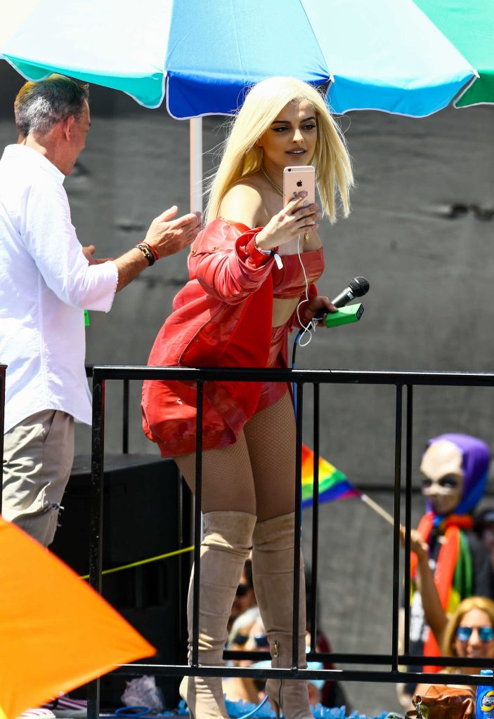 Bebe Rexha at the Gay Pride Parade in Miami-2