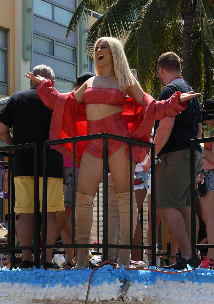 Bebe Rexha at the Gay Pride Parade in Miami-4