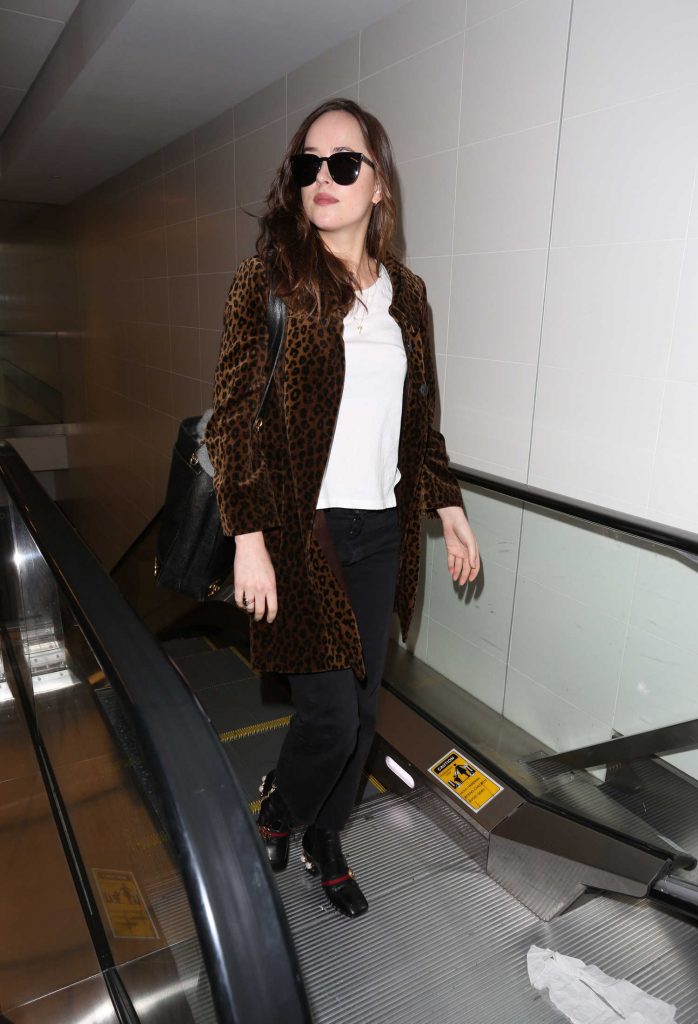Dakota Johnson Arrives at LAX Airport in LA-2
