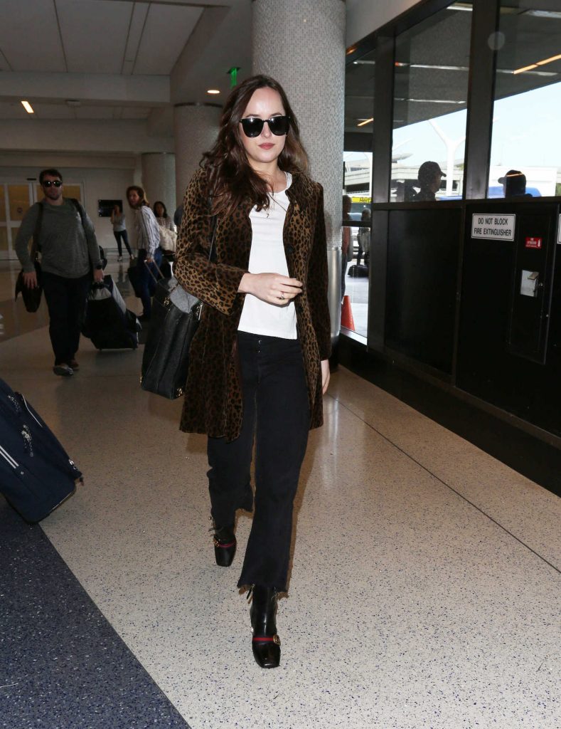 Dakota Johnson Arrives at LAX Airport in LA-3