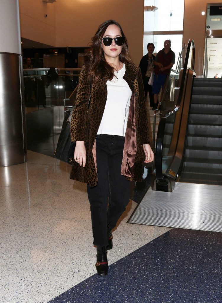 Dakota Johnson Arrives at LAX Airport in LA-4