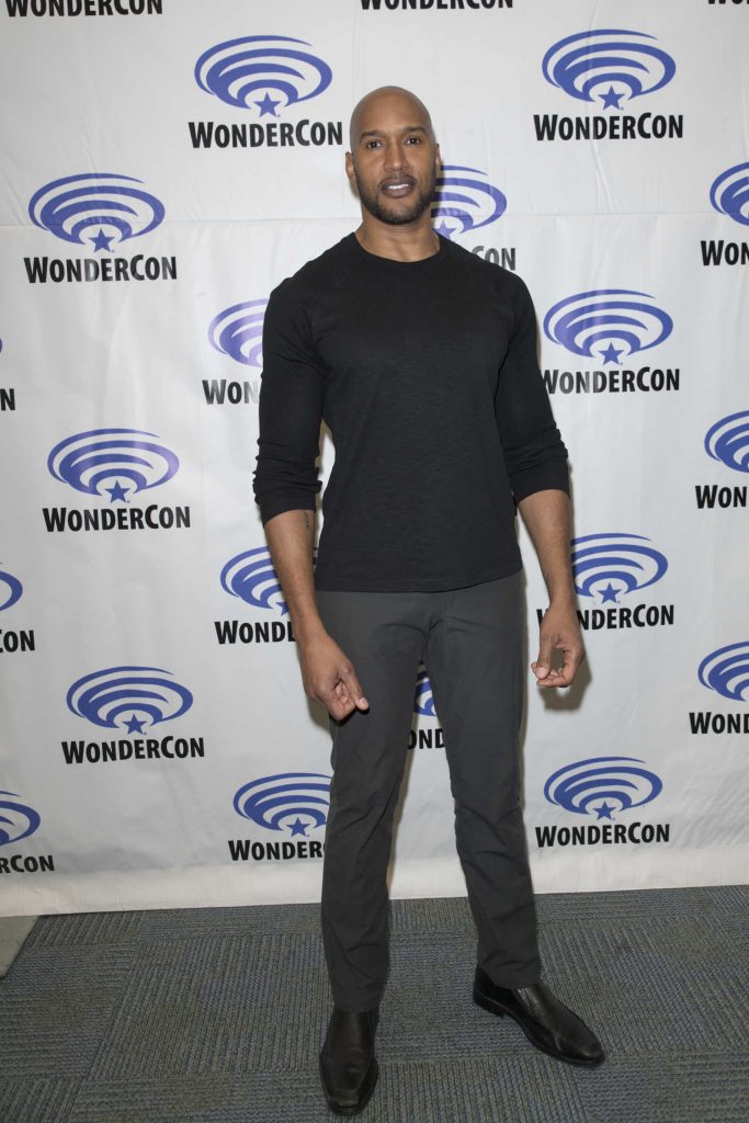 Henry Simmons at Agents of Shield Press Room at WonderCon in Anaheim-1