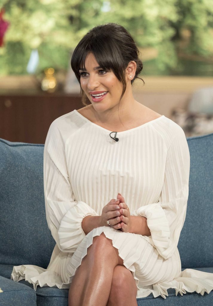 Lea Michele on This Morning TV Show in London-4