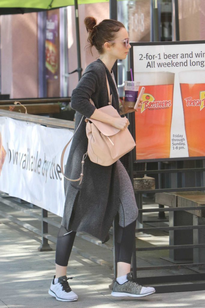 Lily Collins Leaves the Gym in West Hollywood-4