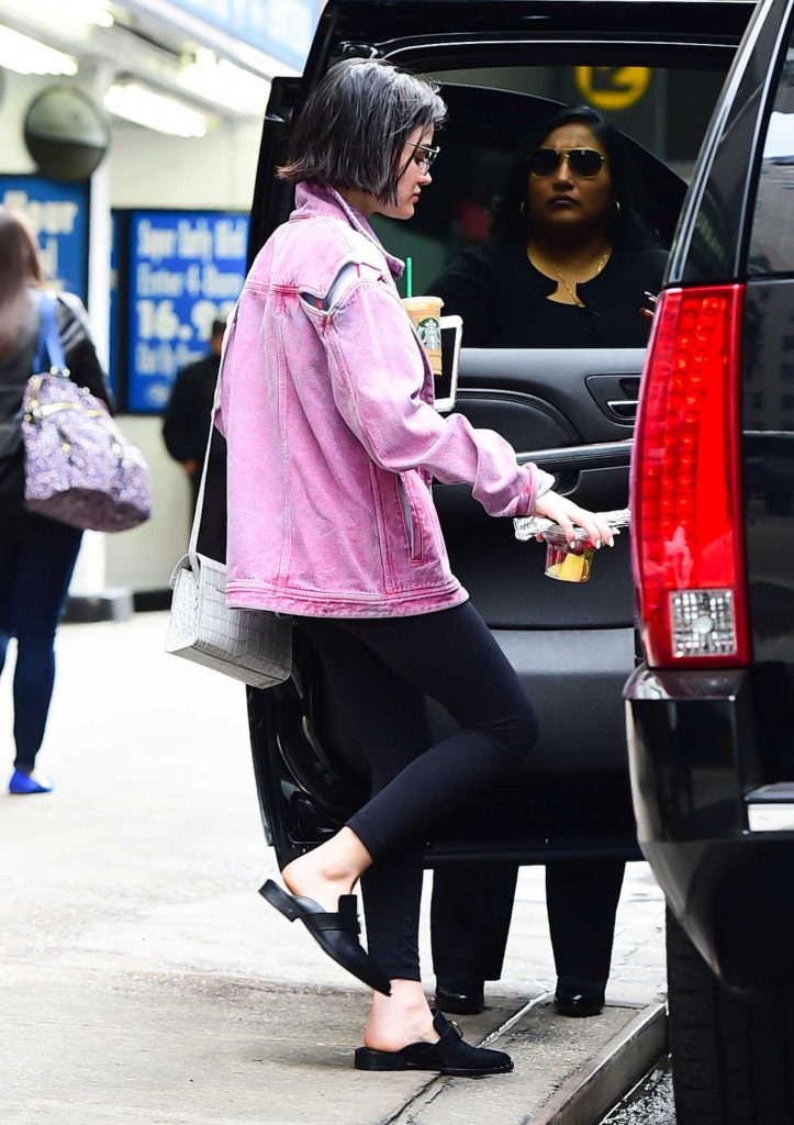 Lucy Hale Leaves a Starbucks in Midtown-3