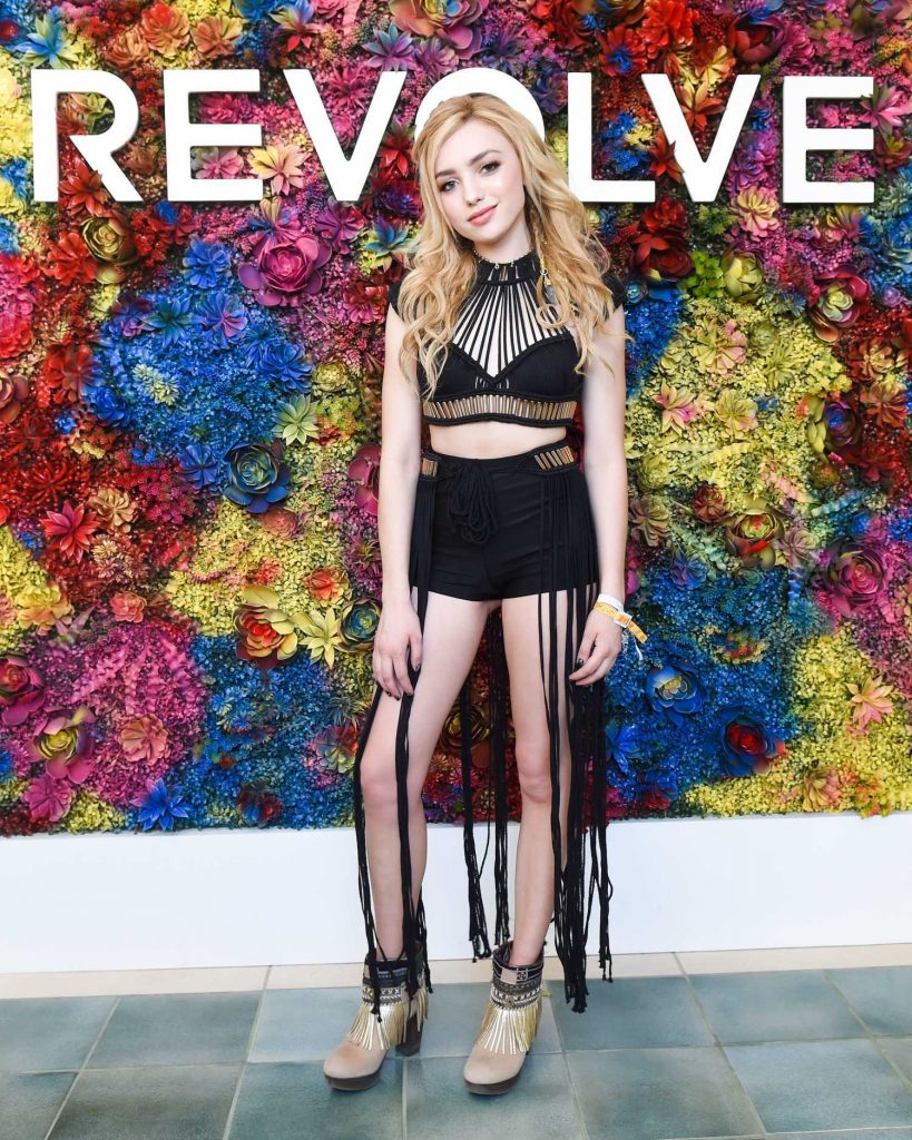 Peyton List Attends the REVOLVE Desert House During the Coachella Valley Music and Arts Festival in Palm Springs-2
