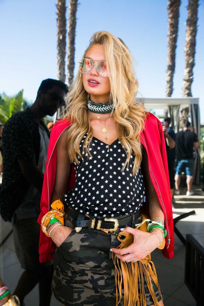 Romee Strijd Attends the REVOLVE Desert House During the Coachella Valley Music and Arts Festival in Palm Springs-4