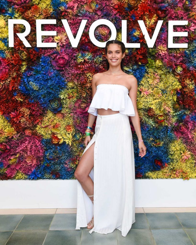 Sara Sampaio Attends the REVOLVE Desert House During the Coachella Valley Music and Arts Festival in Palm Springs-3