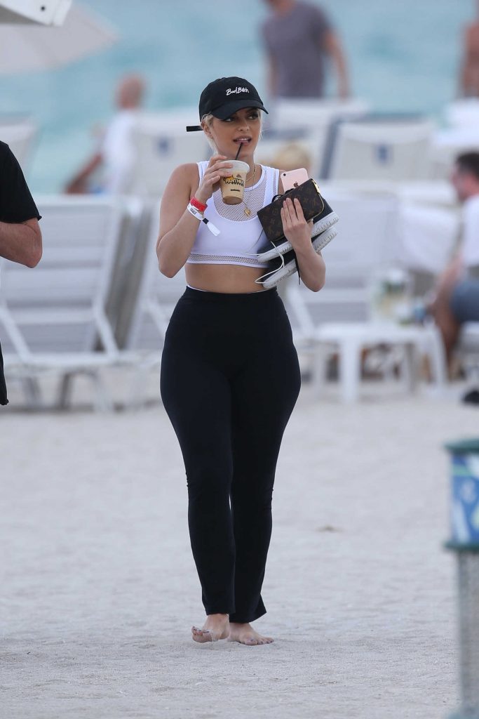 Bebe Rexha Was Seen at the Beach in Miami-1