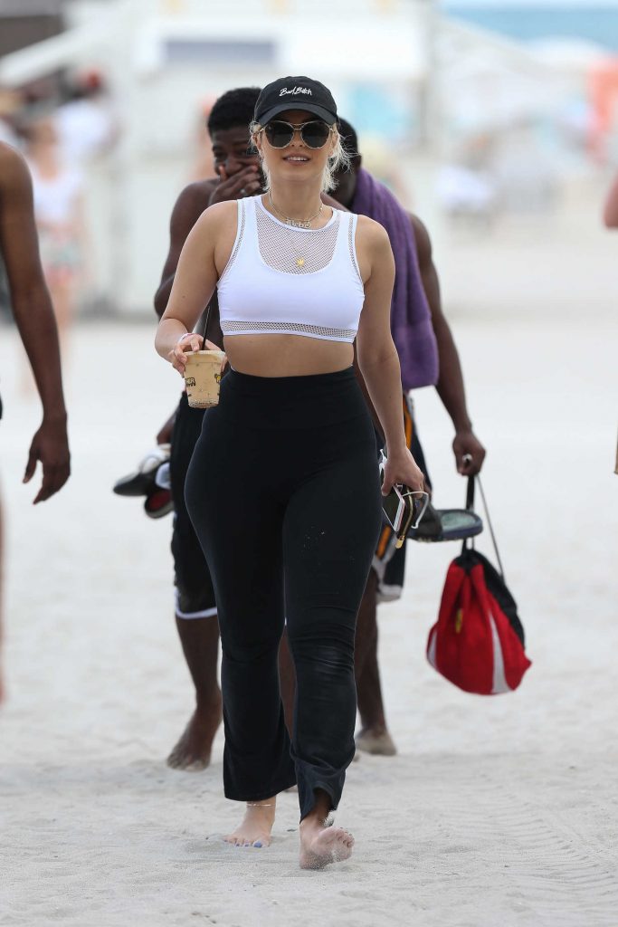 Bebe Rexha Was Seen at the Beach in Miami-3