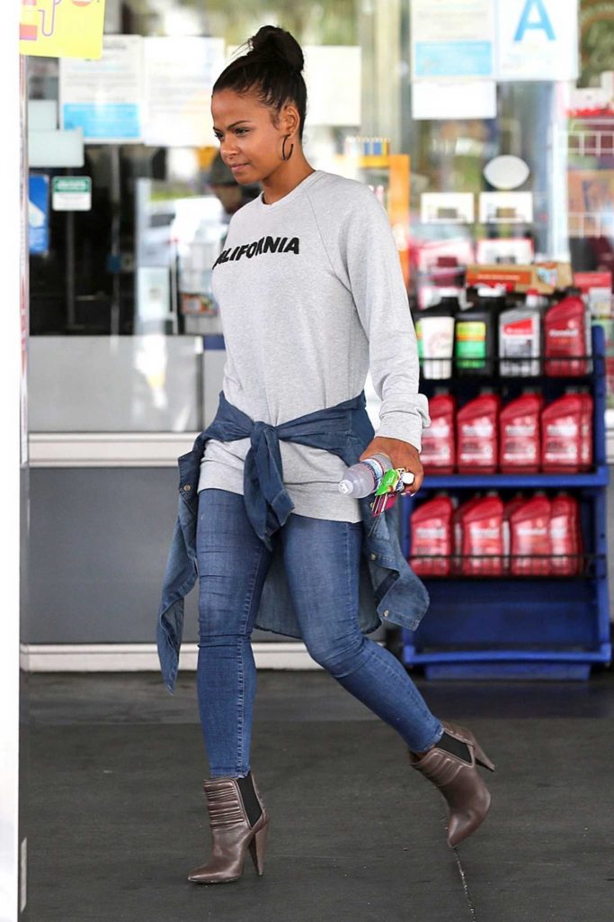Christina Milian at a Gas Station in Beverly Hills-2