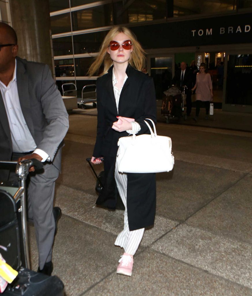 Elle Fanning at LAX Airport in LA-3