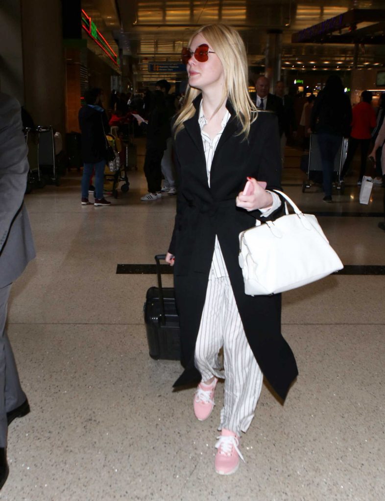Elle Fanning at LAX Airport in LA-4