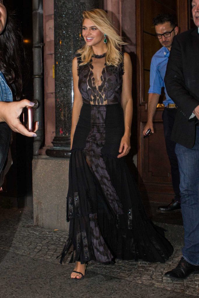 Kelly Rohrbach Leaves the Borchardt Restaurant in Berlin-3