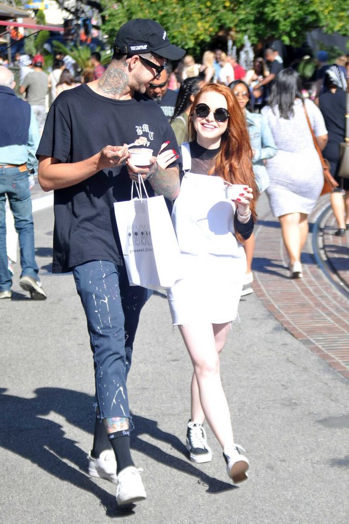 Madelaine Petsch Enjoys an Ice Cream at the Grove in Hollwyood-1