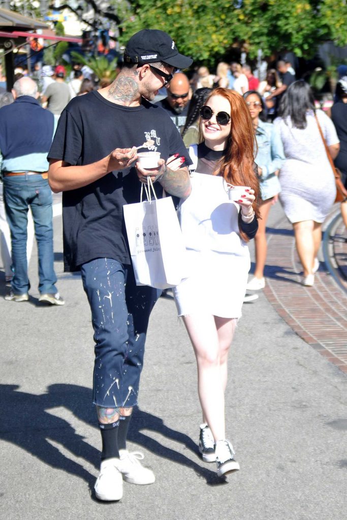 Madelaine Petsch Enjoys an Ice Cream at the Grove in Hollwyood-3