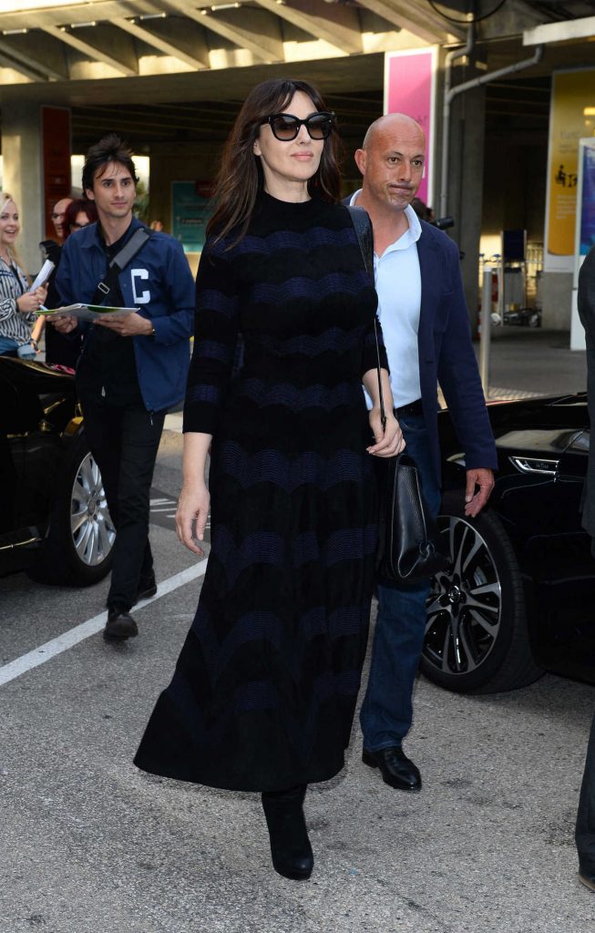 Monica Bellucci Arrives at Nice Airport in France-3
