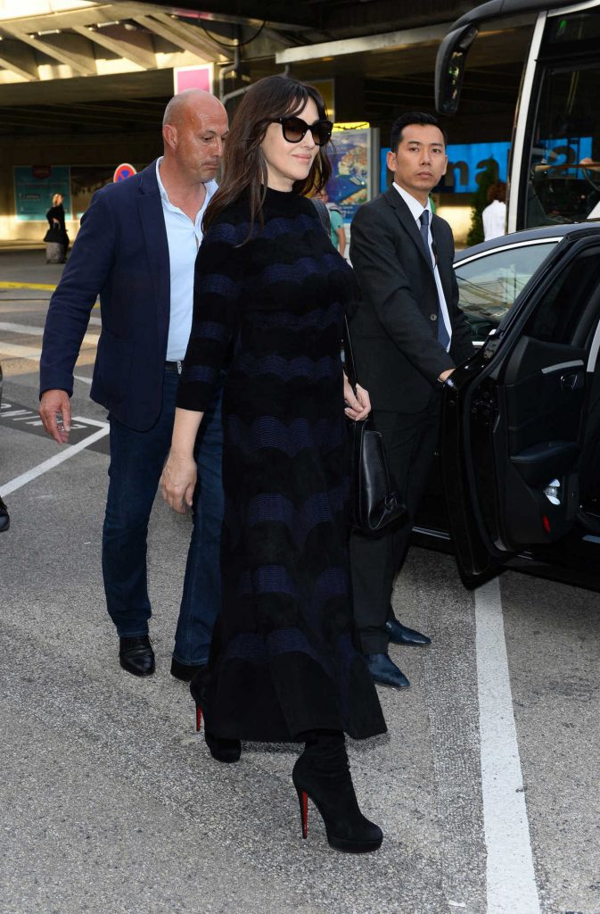 Monica Bellucci Arrives at Nice Airport in France-4