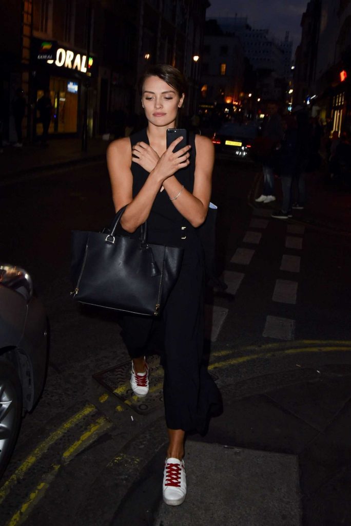 Wallis Day Leaves Oliver Proudlocks Event in London-1