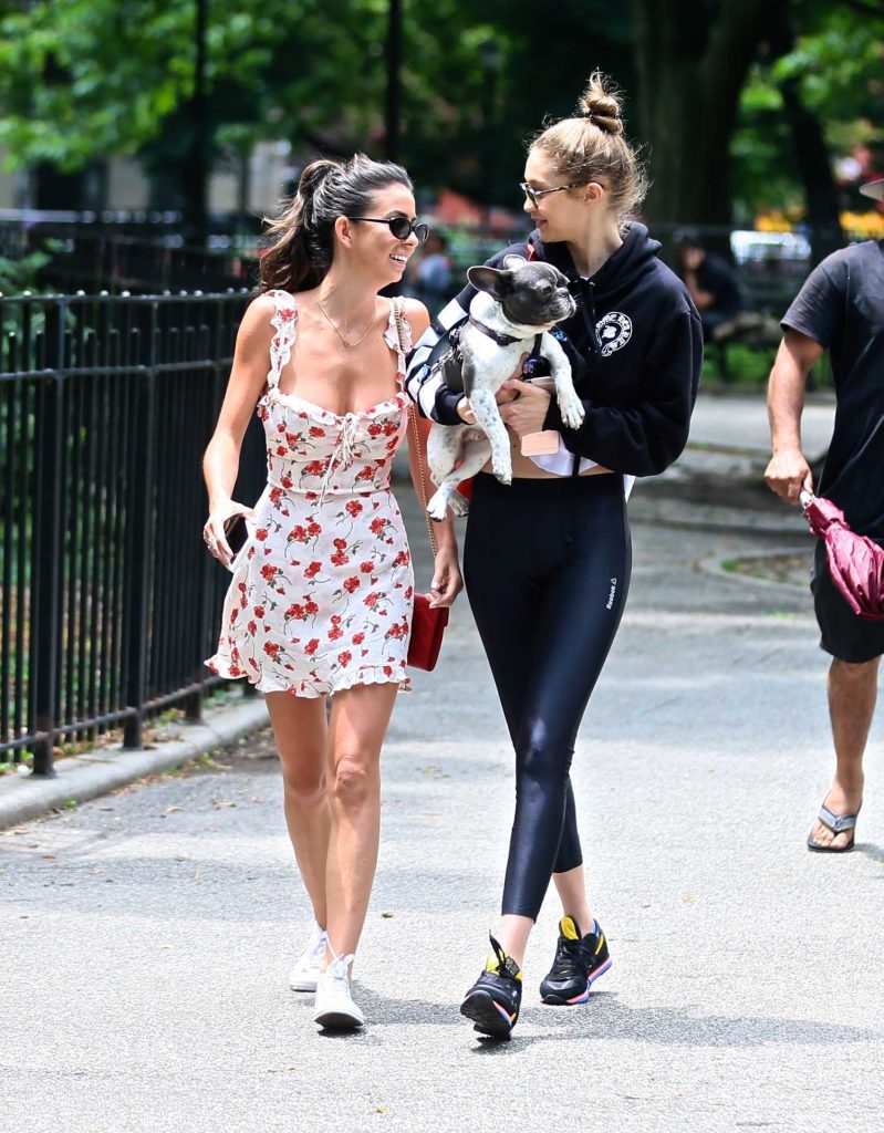 Gigi Hadid Was Seen With Her Dog in New York City-1
