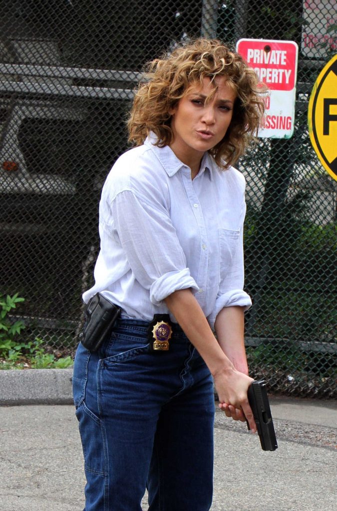 Jennifer Lopez on the Set of Shades of Blue in NYC-1