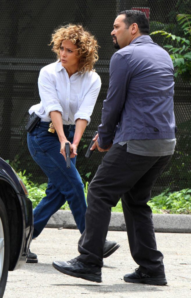 Jennifer Lopez on the Set of Shades of Blue in NYC-5